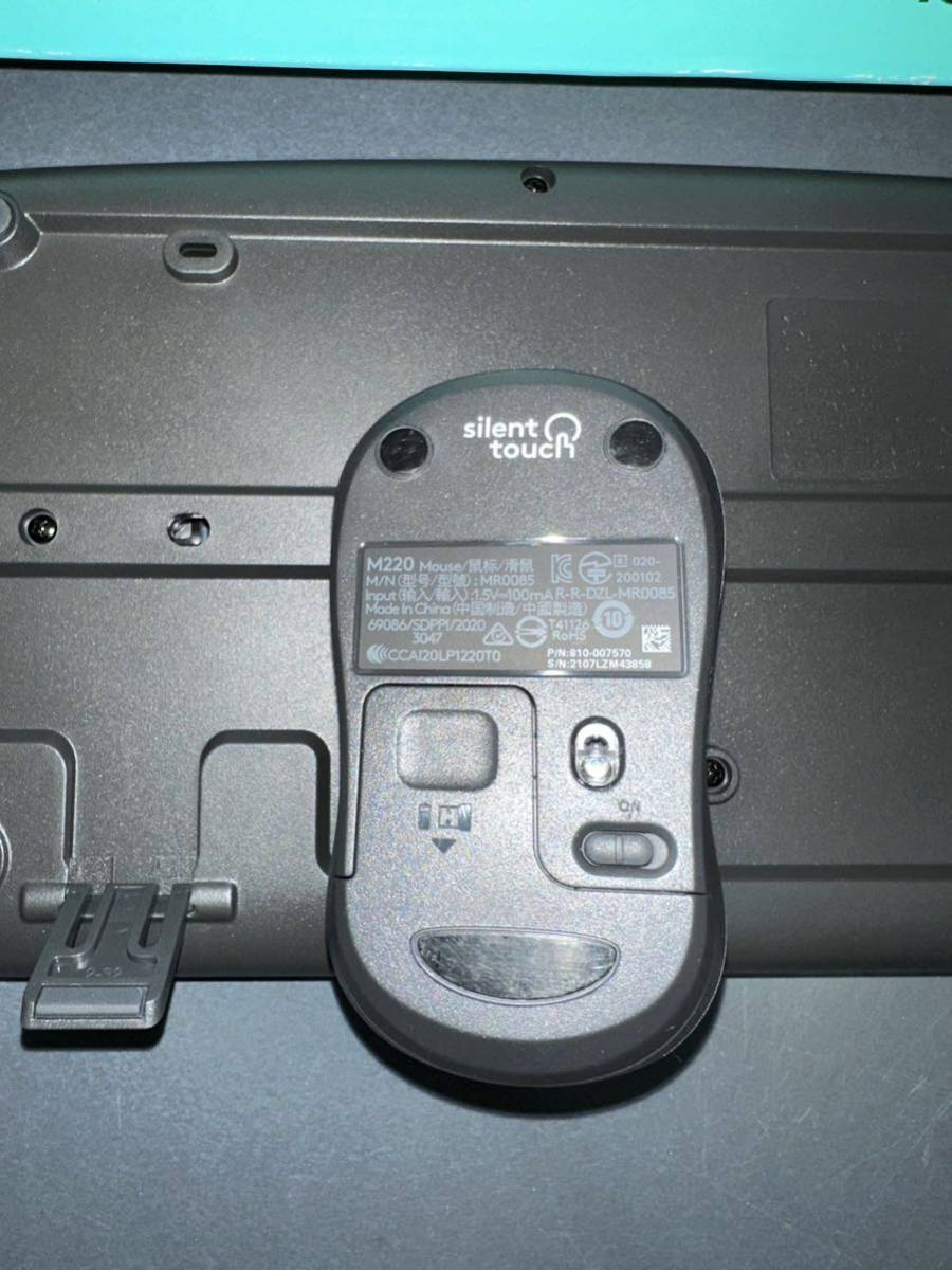 未使用品 Logicool MK295 Multi-Device キーボード マウス ブラック 黒 ワイヤレス 無線 Bluetooth サイレント ワイヤレス ロジクール _画像3