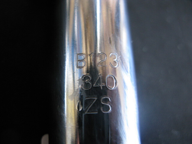 ピスト・競輪/NJS認定【NITTO B123】鉄深曲ハンドル340mm美中古ZSの画像3