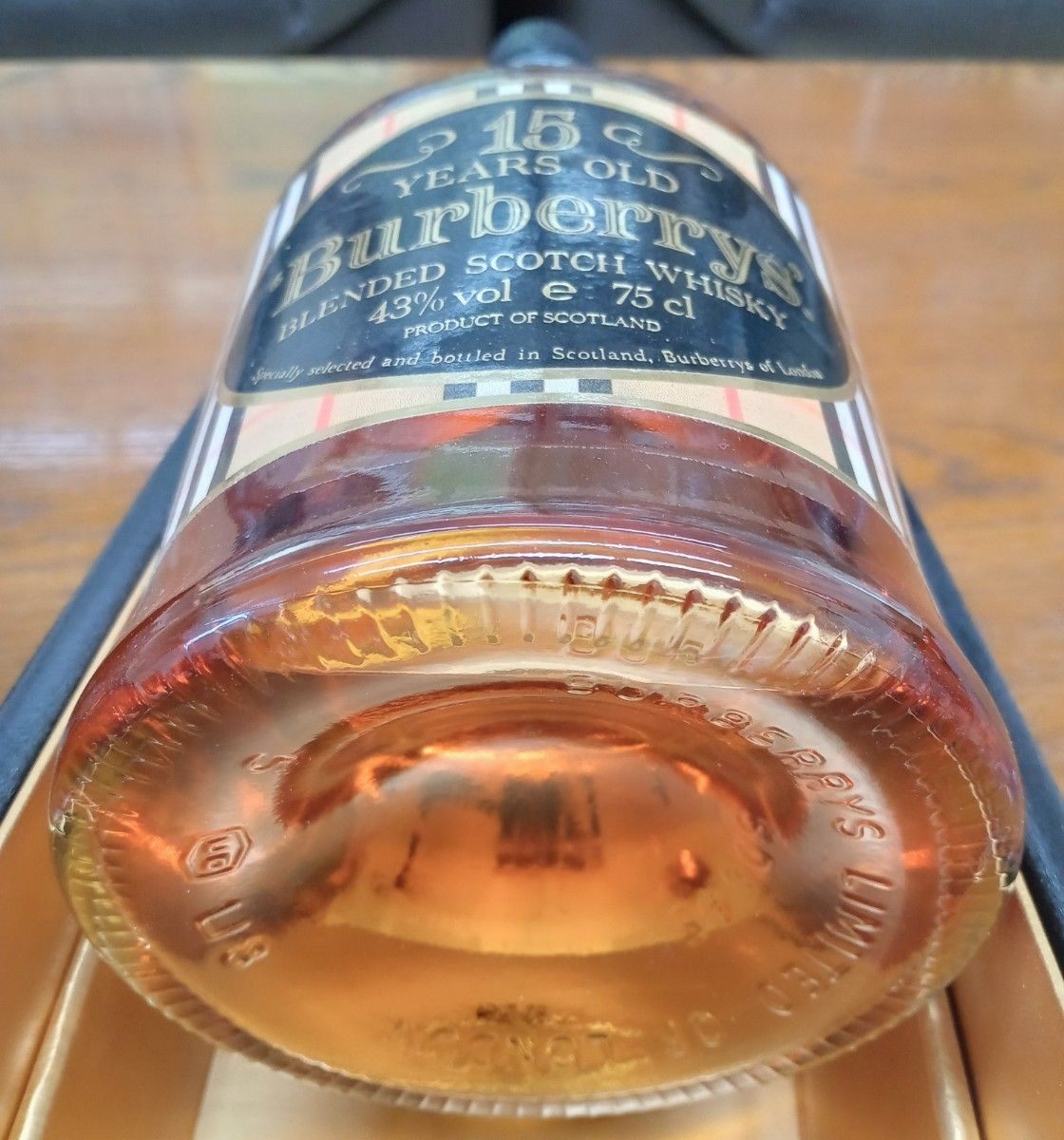 【未開栓・古酒】BURBERRYS 15年 バーバリー スコッチ ウイスキー 箱入 750ml 43% 