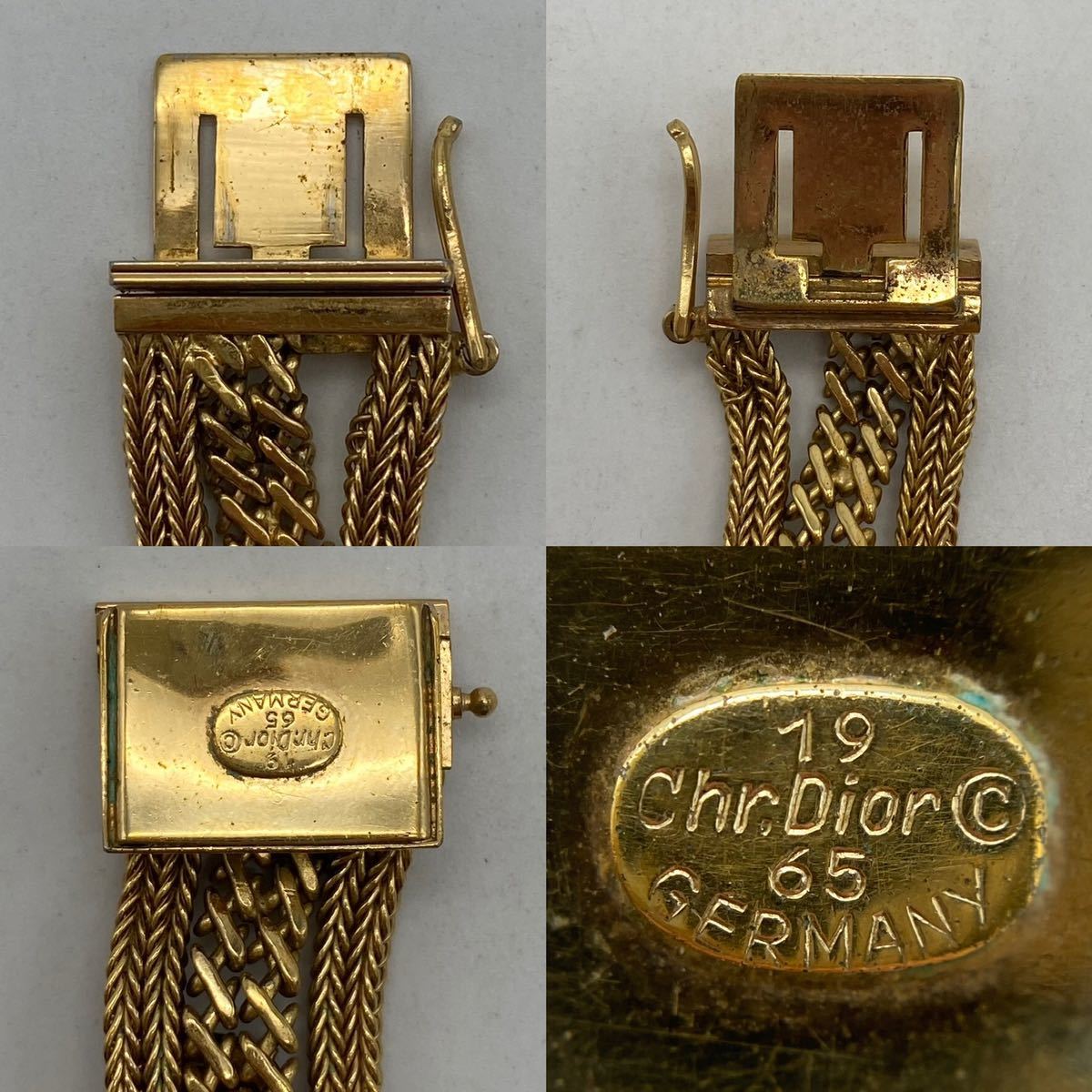 Christian Dior クリスチャン ディオール ブレスレット ゴールド カラーストーン ファッション アクセサリー P586_画像7