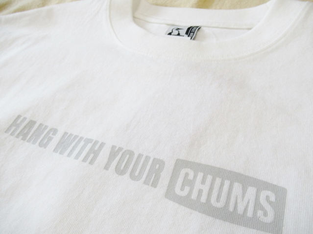 チャムス/CHUMS【オーバーサイズドブービーＴシャツ】USAコットン ルーズシルエット大きめＴシャツ CH01-2356 ホワイト Mサイズ_画像3