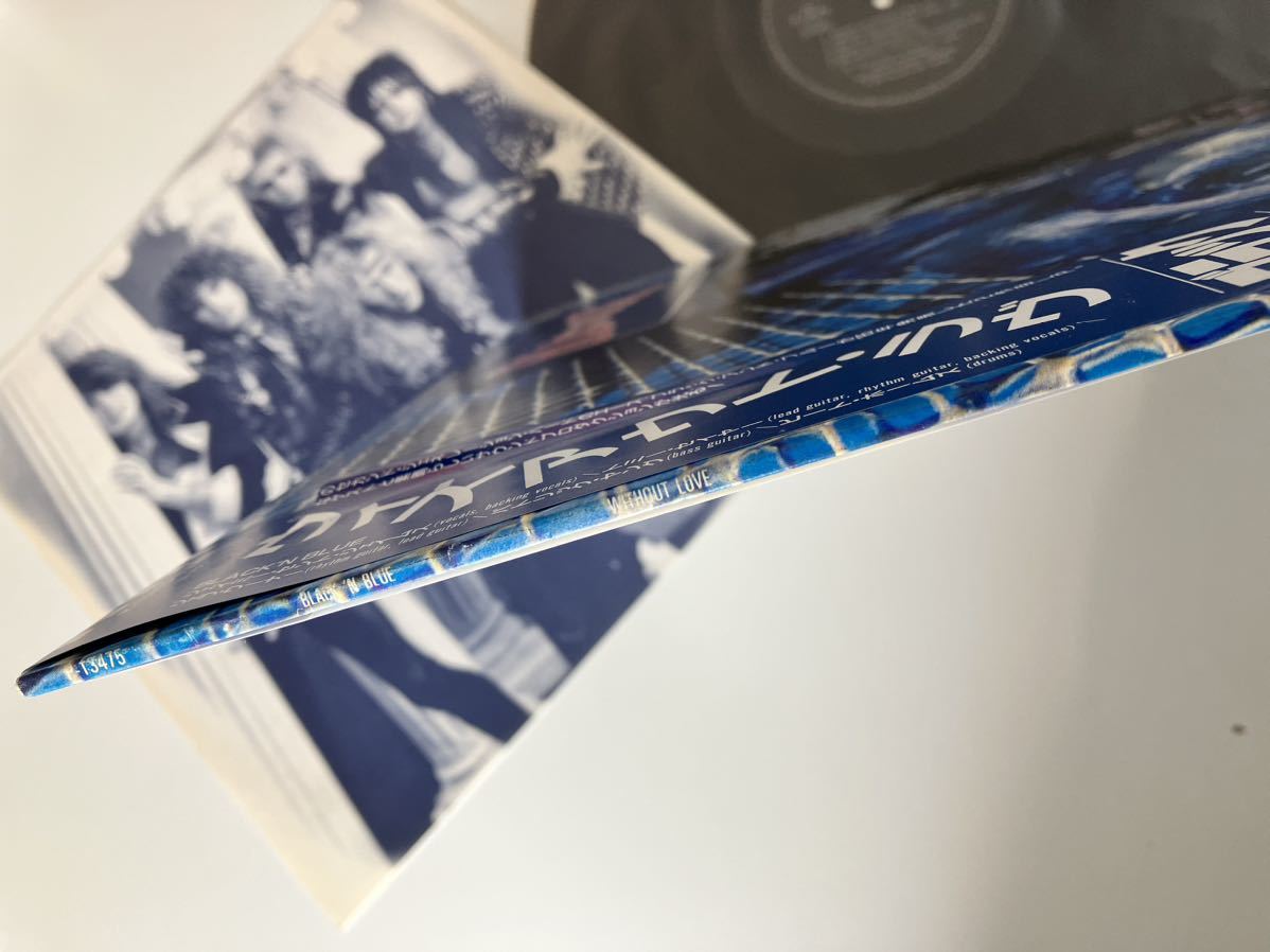 【盤美品/87年再発盤】ブラック・アンド・ブルー BLACK 'N BLUE / Without Love 帯付LP P-13475 85年LA METAL名盤,Tommy Thayer(KISS)在籍_画像5
