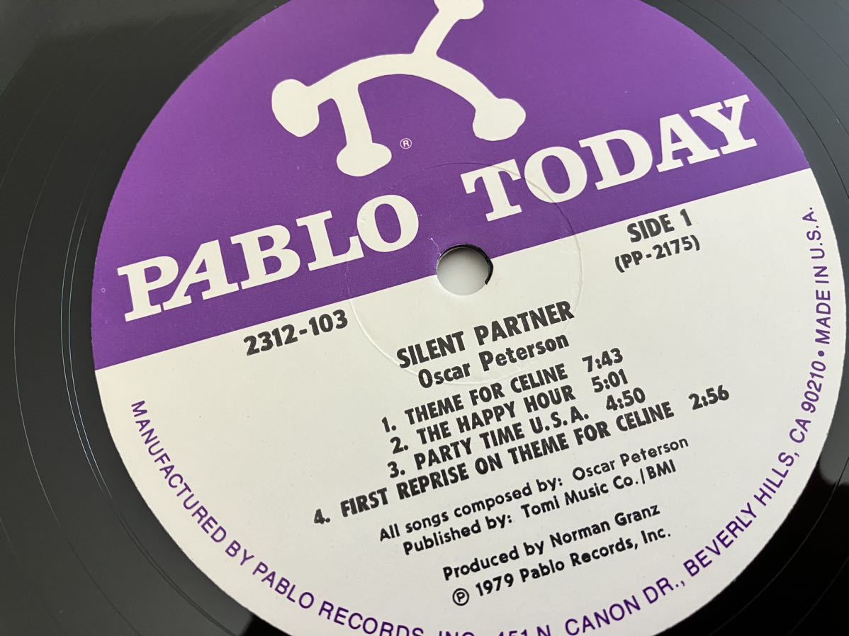 【シュリンク付US Ori/ALSHIRE PRESS】Oscar Peterson / The Silent Partner LP PABLO RECORDS 2312-103 79年盤,Clark Terry,Zoot Sims,_画像5