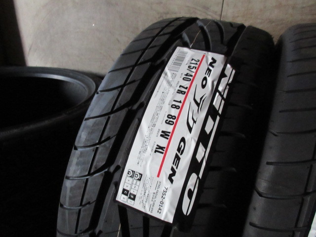 新品4本set/送料無料(条件付)!! NITTO NEO テク GEN (2022/日本製) 215/40R18 シルビア シビック ロードスター プリウス スカイライン 他も_画像2