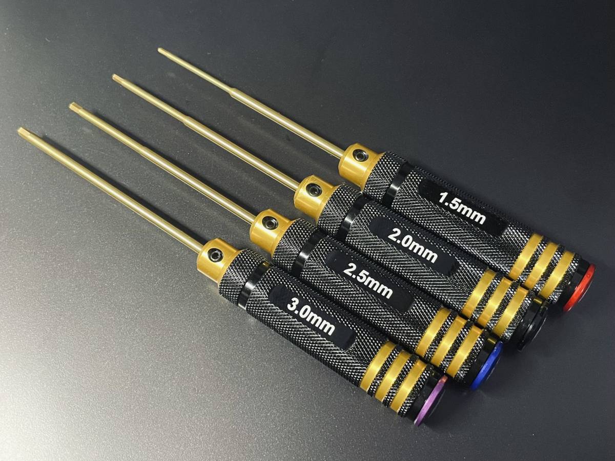 No.259 [ tool ] high class black gold new design hex key Driver 4 pcs set [1.5/2.0/2.5/3.0 mm] @C