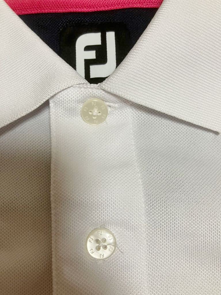 フットジョイ　ポロシャツ GOLF ゴルフシャツ　FJ ホワイト　メンズMサイズ_画像5