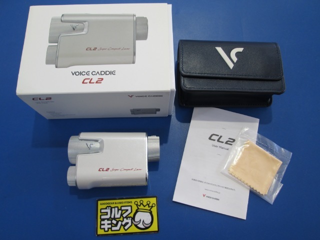 GK三好◆062【中古 レーザー計測器】ボイスキャディ CL2◆シルバー/レッド◆現品限り◆_画像1