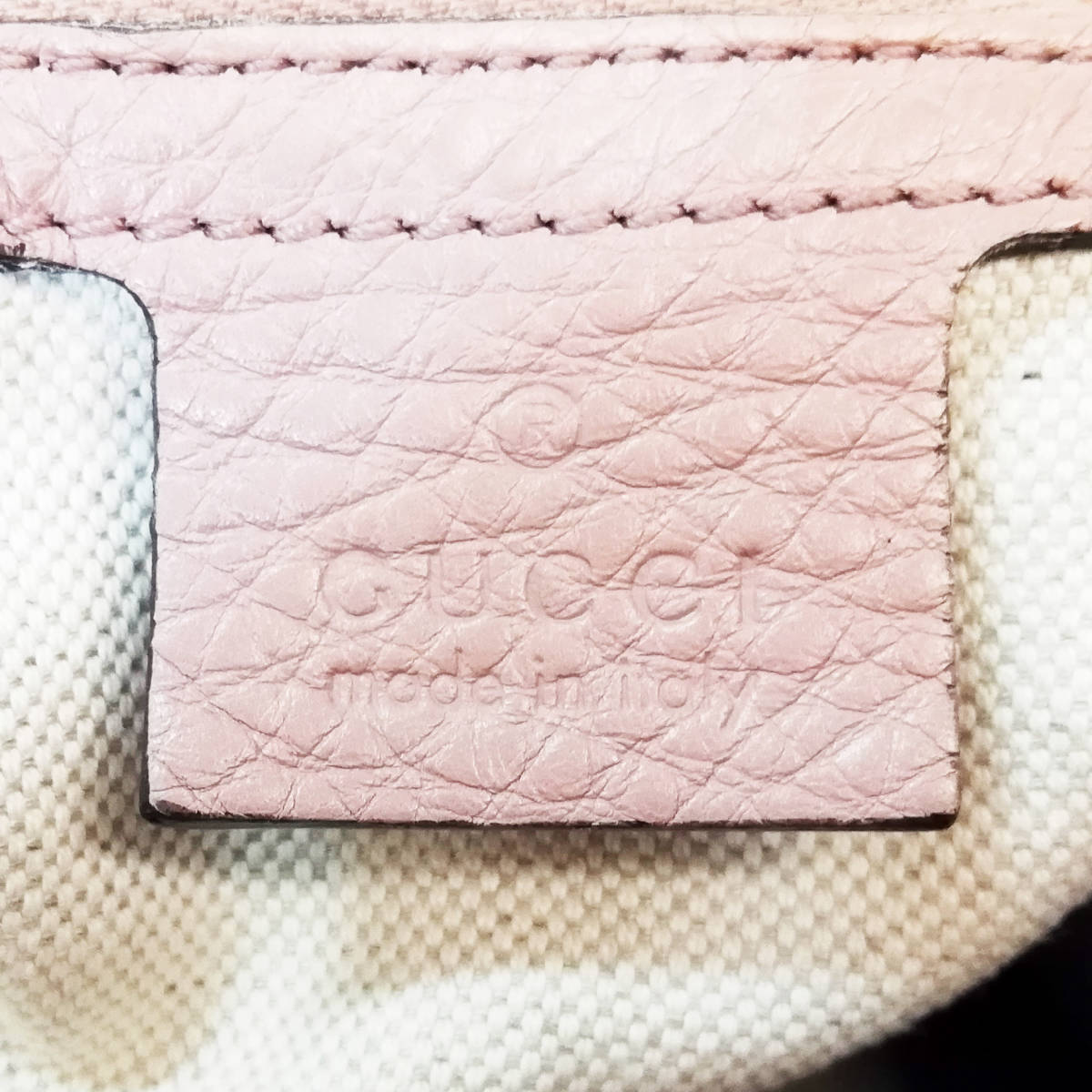 【美品級】GUCCI（グッチ）バンブーライン　2way　本革　ピンク　ハンドバッグ　ショルダーバッグ　カジュアル　斜め掛けOK【送料無料】149