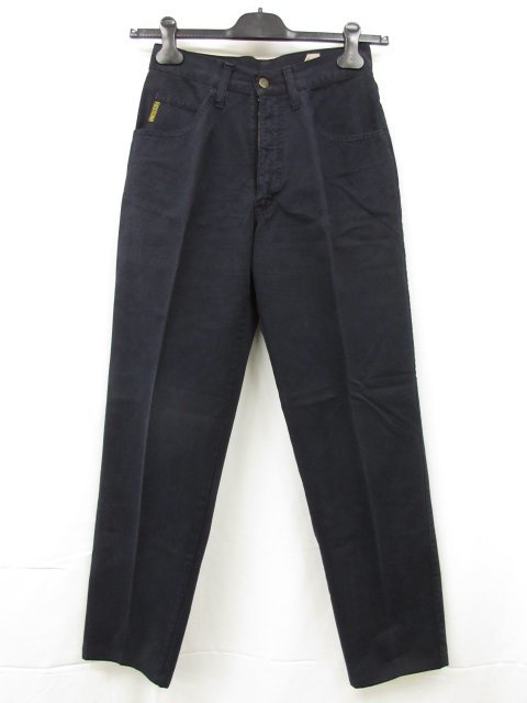 美品 【アルマーニジーンズ ARMANI JEANS】 コットンパンツ スラックス (メンズ) size30 ネイビー イタリア製 ■29MPA0440■_画像1