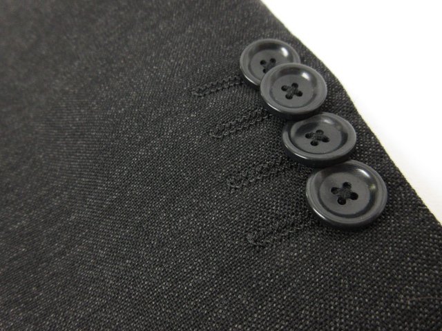 HH [ Beams F BEAMS F] wool single 3 button step return . suit ( men's ) size50 charcoal gray series weave pattern 21-17-1505-264 #28RMS7709#