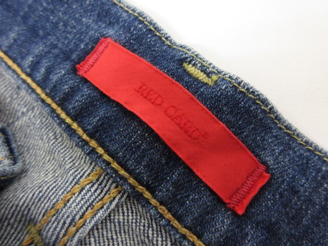 【レッドカード RED CARD】 ヴィンテージ加工 クロップドデニムパンツ 36507 (レディース) size25 インディゴ ■5LP2373■_画像3