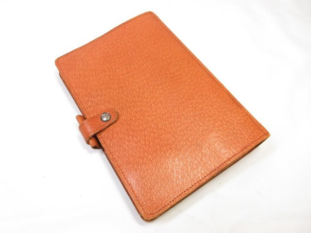 【Filofax ファイロファックス】 本革 ピッグレザー システム手帳 6穴 (メンズ) ブラウン系 茶 英国製 ■7CC0957■_画像1