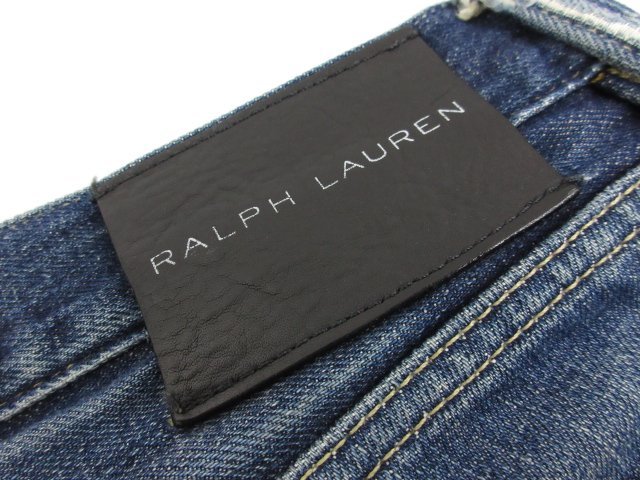 美品 【ラルフローレン RALPH LAUREN】 ダメージ加工 デニムパンツ (メンズ) size31/30 インディゴブルー ■29MPA0258■_画像7