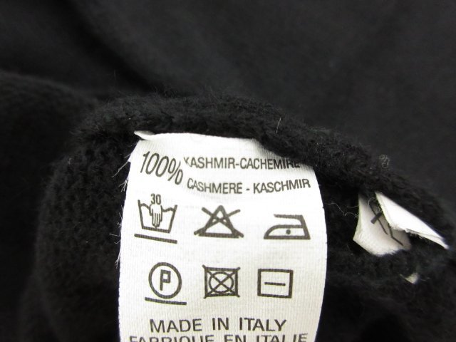 HH очень красивый товар [ARNYS PARIS Arnys Париж ] высший класс кашемир 100% V шея высокий мера вязаный свитер ( мужской ) XL черный сделано в Италии #17MN4908#