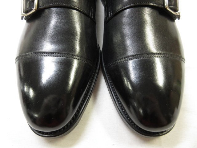 HH 未使用 【ジョンロブ JOHNLOBB】 WILLIAM ウィリアム Wモンクストラップシューズ 靴 (メンズ) size8E9795R ブラック ■18HT2450■_画像6