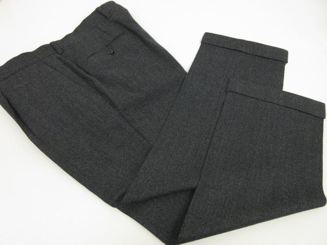 超美品 【ラルディーニ LARDINI】 シングル3ボタン段返り スーツ (メンズ) size52 7REG グレー系 織柄 伊製 JQ082AQ ■28RMS7945■の画像3