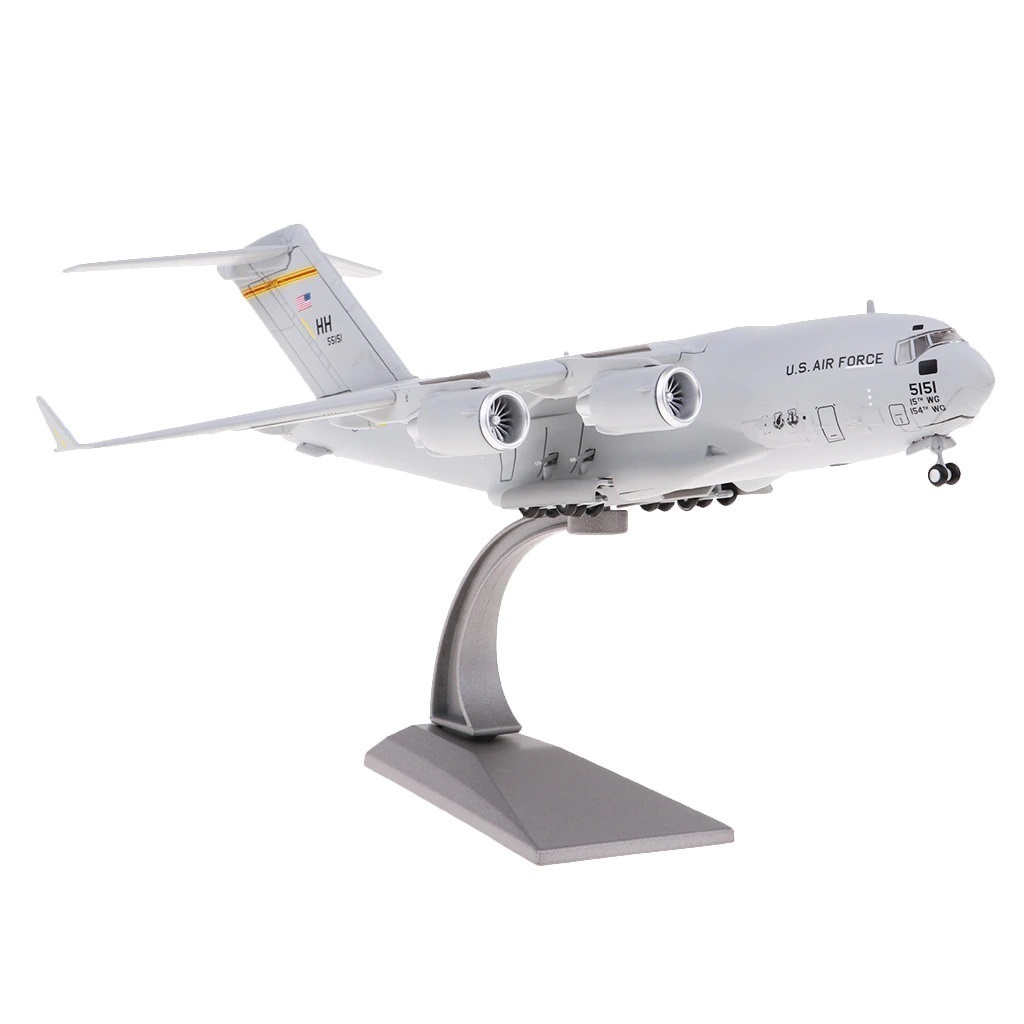 価格対策 航空機 輸送機 模型 合金 ダイキャス 1/200 C-17トランスポート グローブマスターIII ダイキャスト アロイ 貨物機 G878_画像7