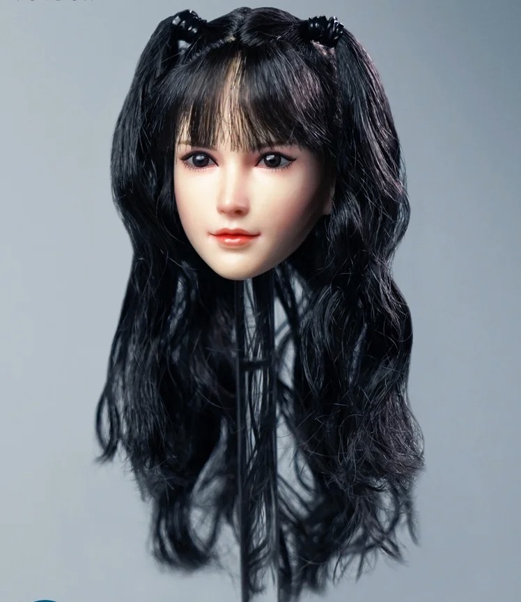  price modified . all-purpose action figure all-purpose custom exchange head 1/6 woman tsu Inte -ru lovely girl black .12 -inch PVC face G235