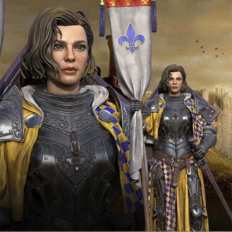 124 ★ 中世 女性 ソルジャー レジン フィギュア キット ★ 未塗装 未組み立て フィギュア アンティーク フランス 女性 124