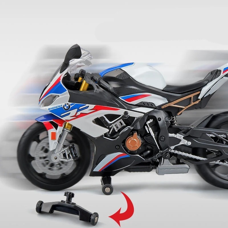 final product bike minicar alloy BMW S1000RR 1/12 scale motorcycle moveable metal miniature motorcycle blue white G250