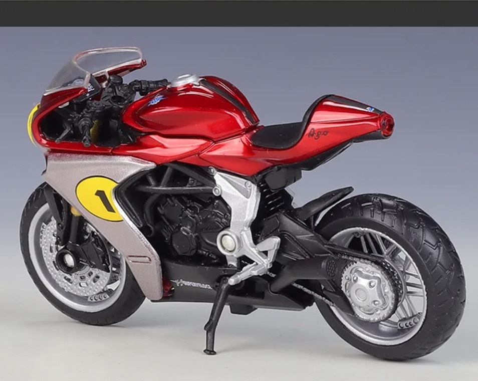 調整価格 完成品 バイク ミニカー 合金 1/18スケール MV AGUSTA Superveloce AGO オートバイ アグスタ スーパーヴェローチェ G056の画像3