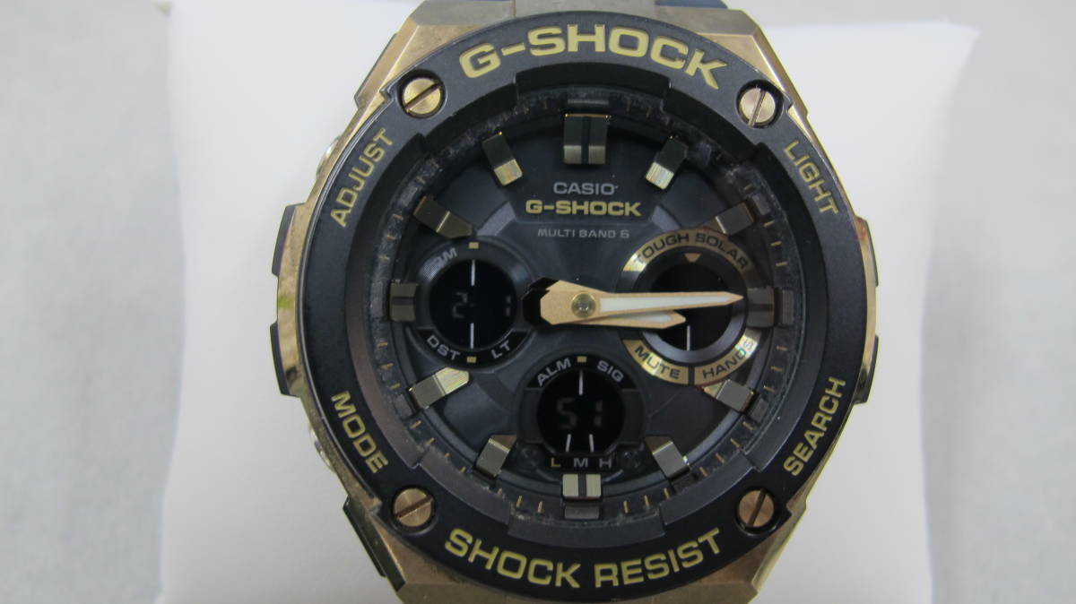 ■□【稼働品】CASIO カシオ GST-W100G G-SHOCK Ｇショック ブラック ソーラー メンズ 腕時計□■_画像1