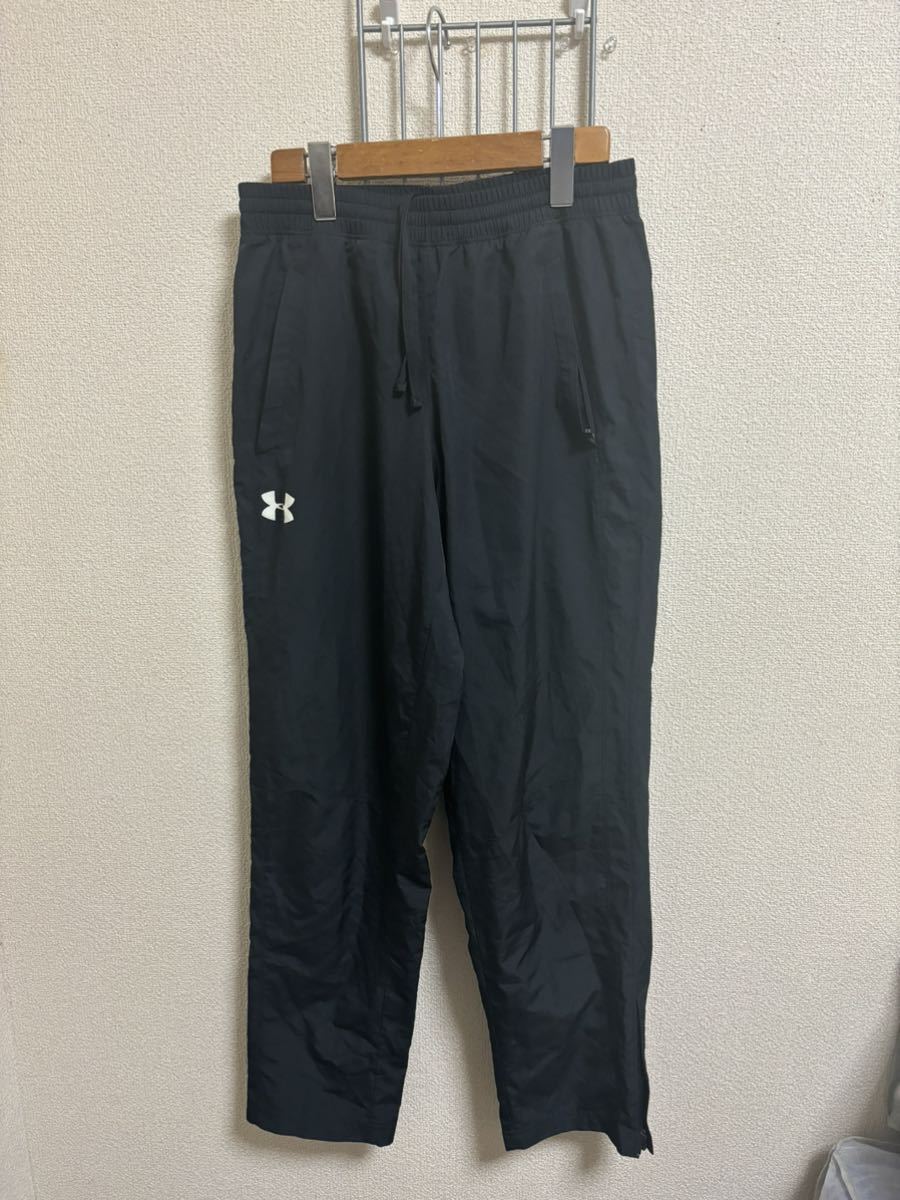 ［UNDER ARMOUR］アンダーアーマーヒートギア スポーツウェア　パンツ　ブラック　MD Y2467_画像1