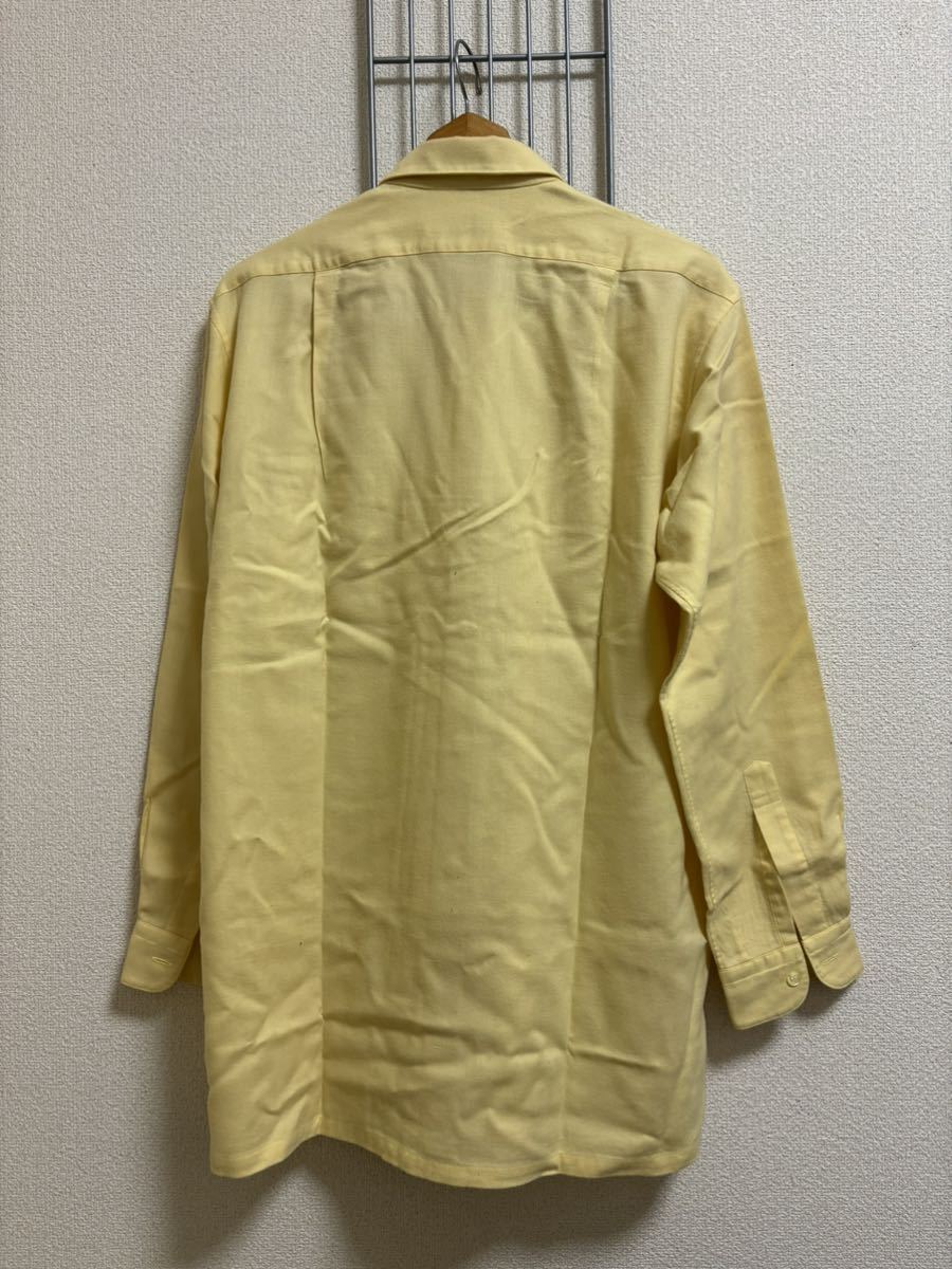 [Christian Dior MONSIEUR] Christian Dior wool shirt long sleeve yellow LL Y2505