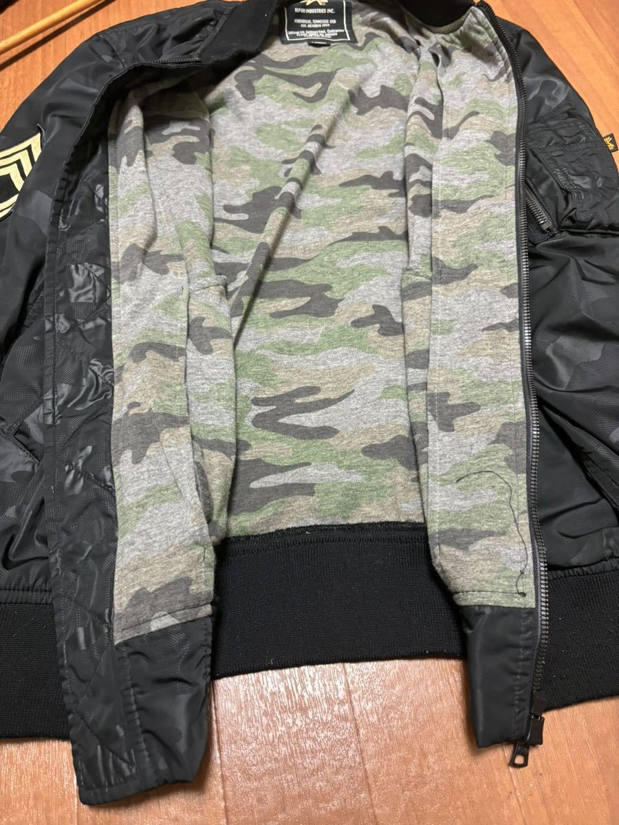 ［ALPHA INDUSTRIES INC.］アルファインダストリーズ　ジャケット　ブラック　L Y2555_画像6