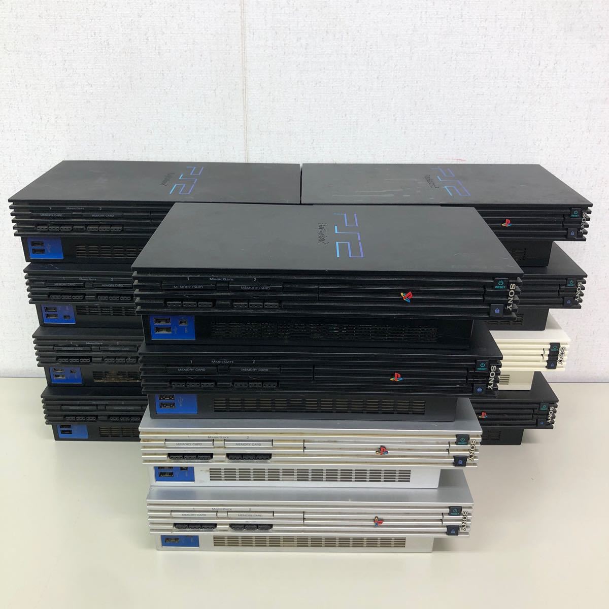 ②ジャンク　プレイステーション２　本体　12点 まとめ売り　18000/30000/39000/50000/55000GT　PS2 Playstation2　同梱不可_画像1