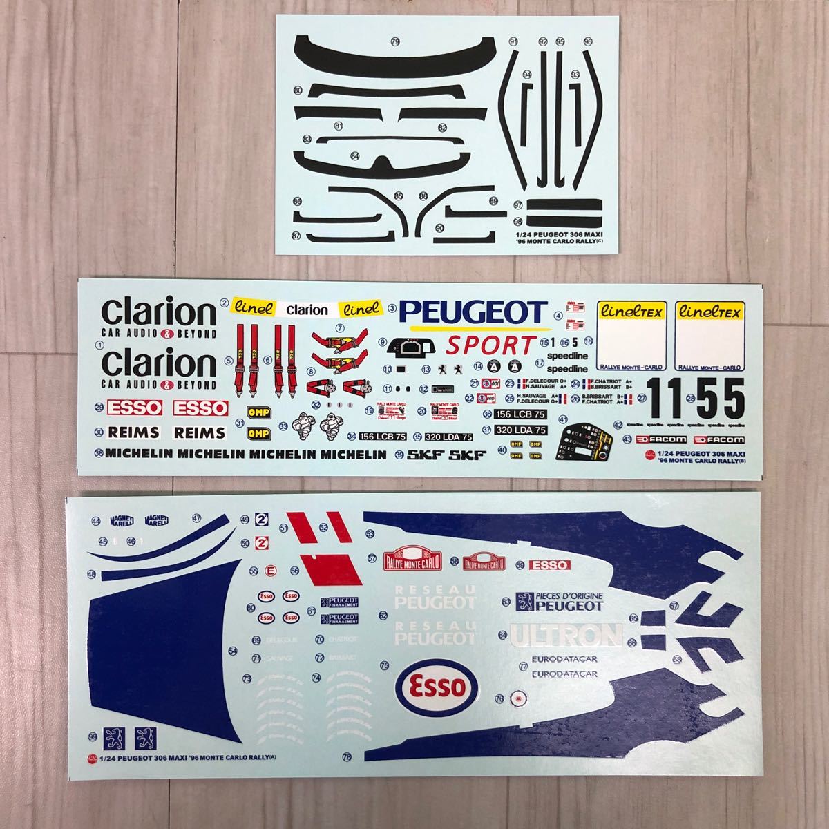 PLATZ nunu　1/24　プラモデル　プジョー 306 マキシ 1996 モンテカルロラリー　PEUGEOT MAXI　プラッツ_画像7