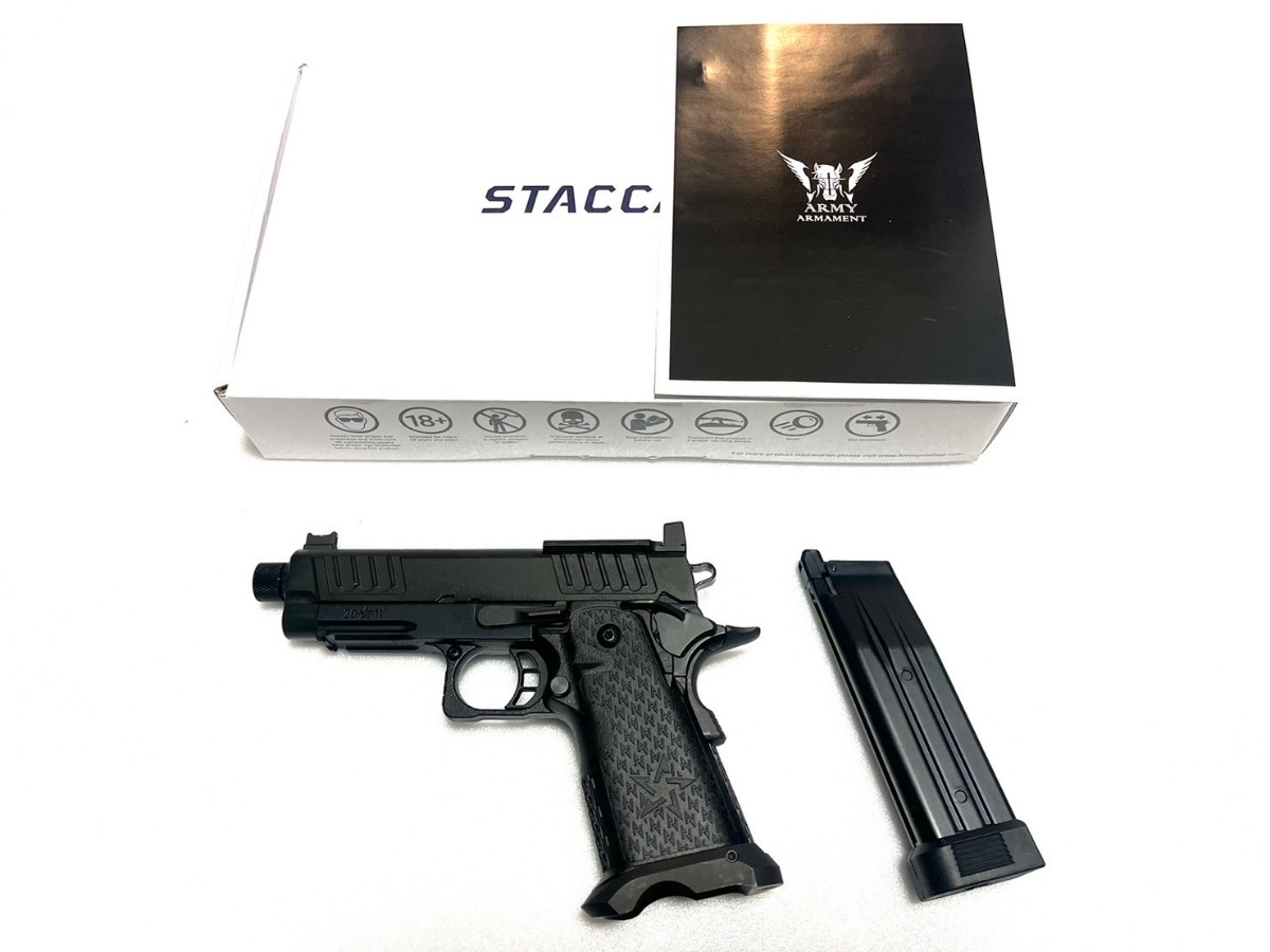 Army Helios Staccato Licensed C2 Compact 2011 GBB Pistol with RMR Cut スタッカート ハイキャパ TTI