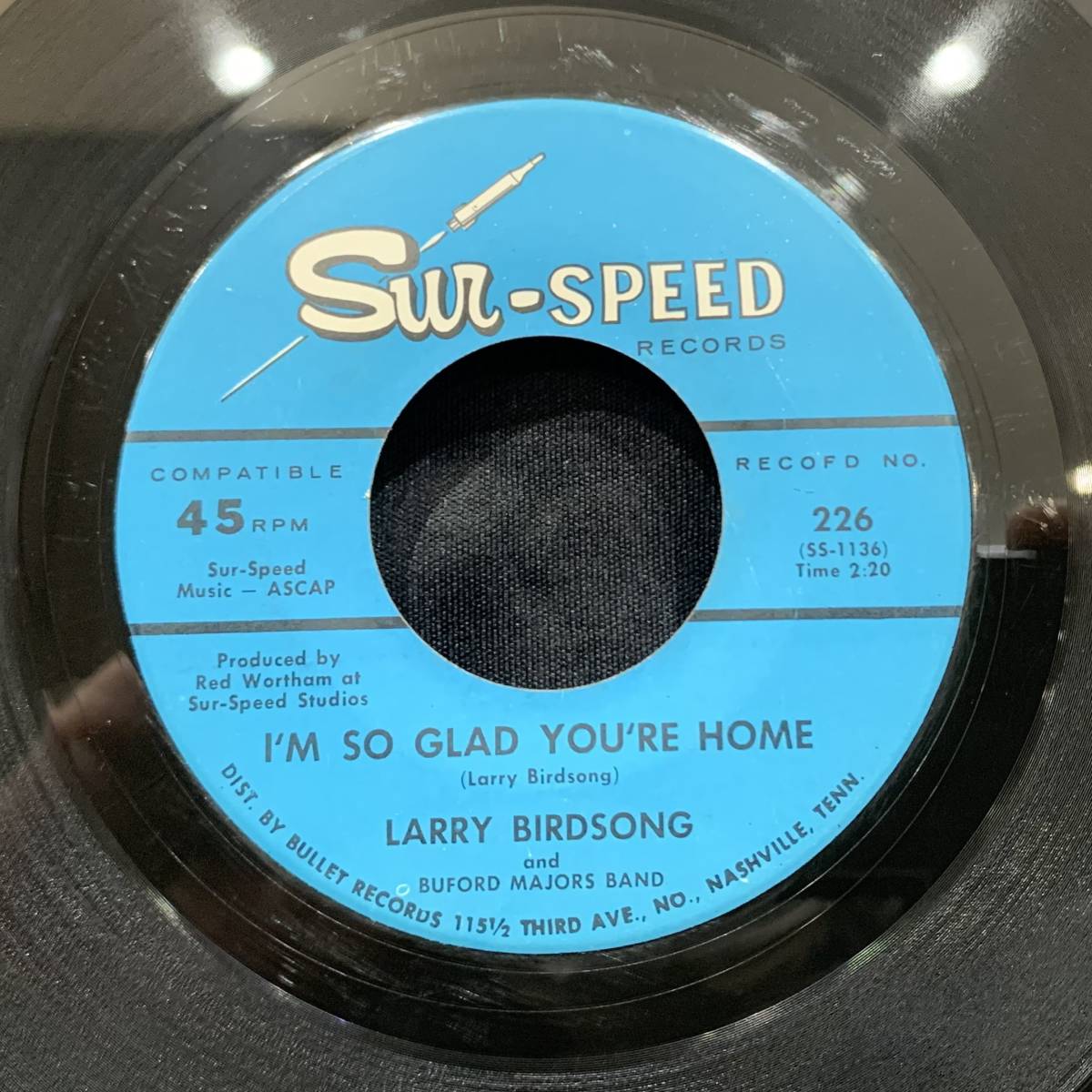 【EP】Larry Birdsong - I'm So Glad You're Home / Every Night In The Week 1967年USオリジナル Sur-Speed Records 226_画像1