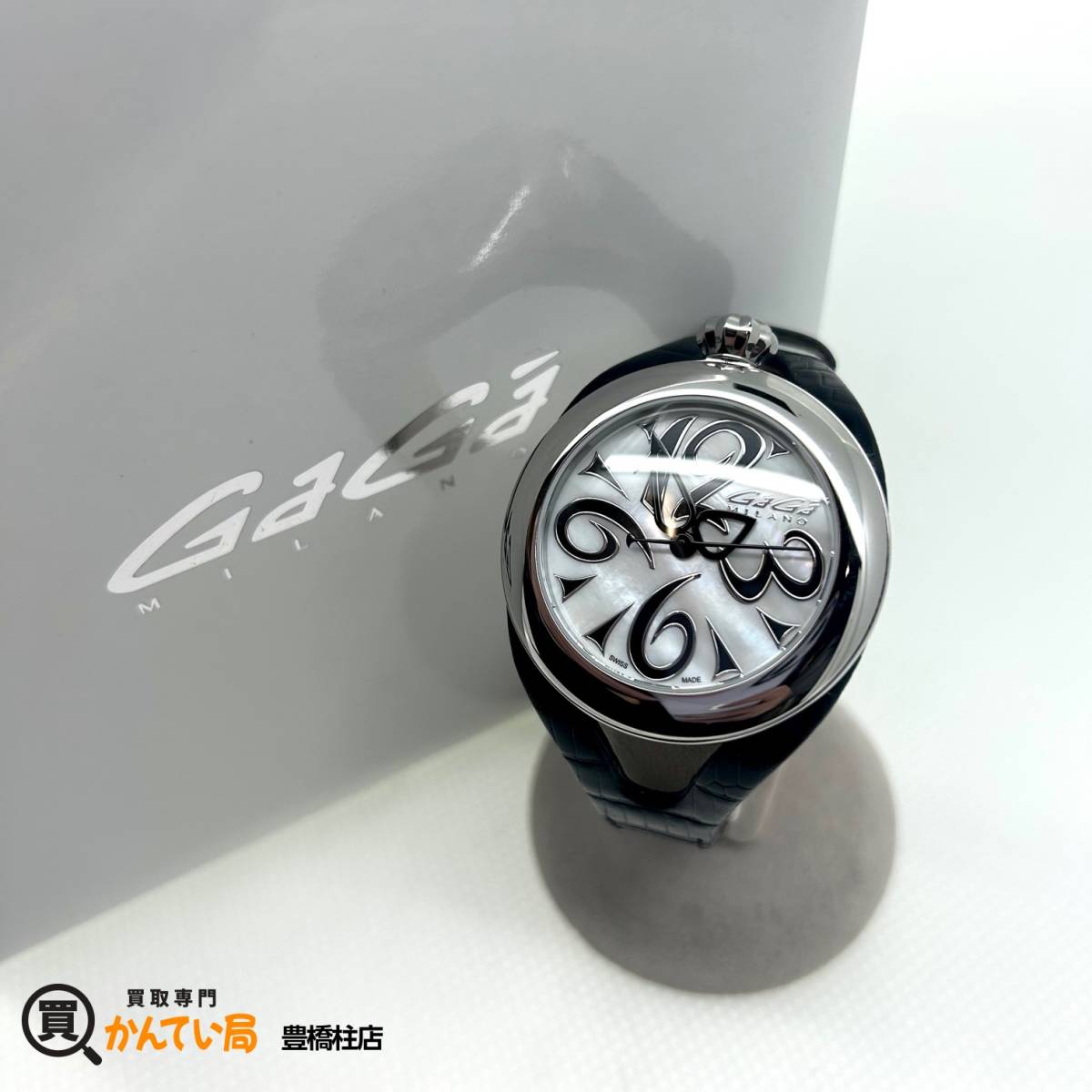 GaGaMILANO GaGa Milano наручные часы 6070 0626 ракушка циферблат кварц дыра ro ground белый с коробкой 