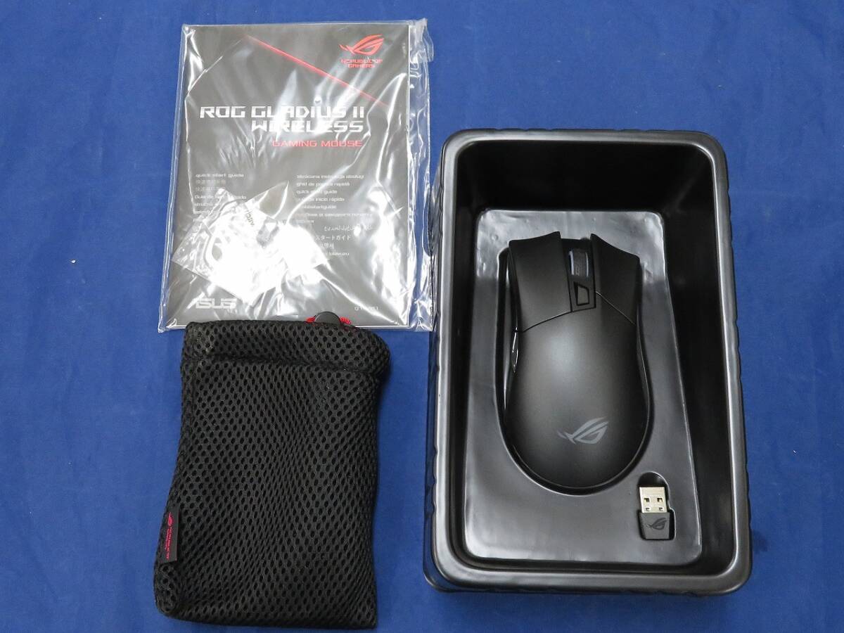 ASUS ゲーミング ワイヤレス マウス P702 ROG Gladius II Wireless 　*0119-35_画像1