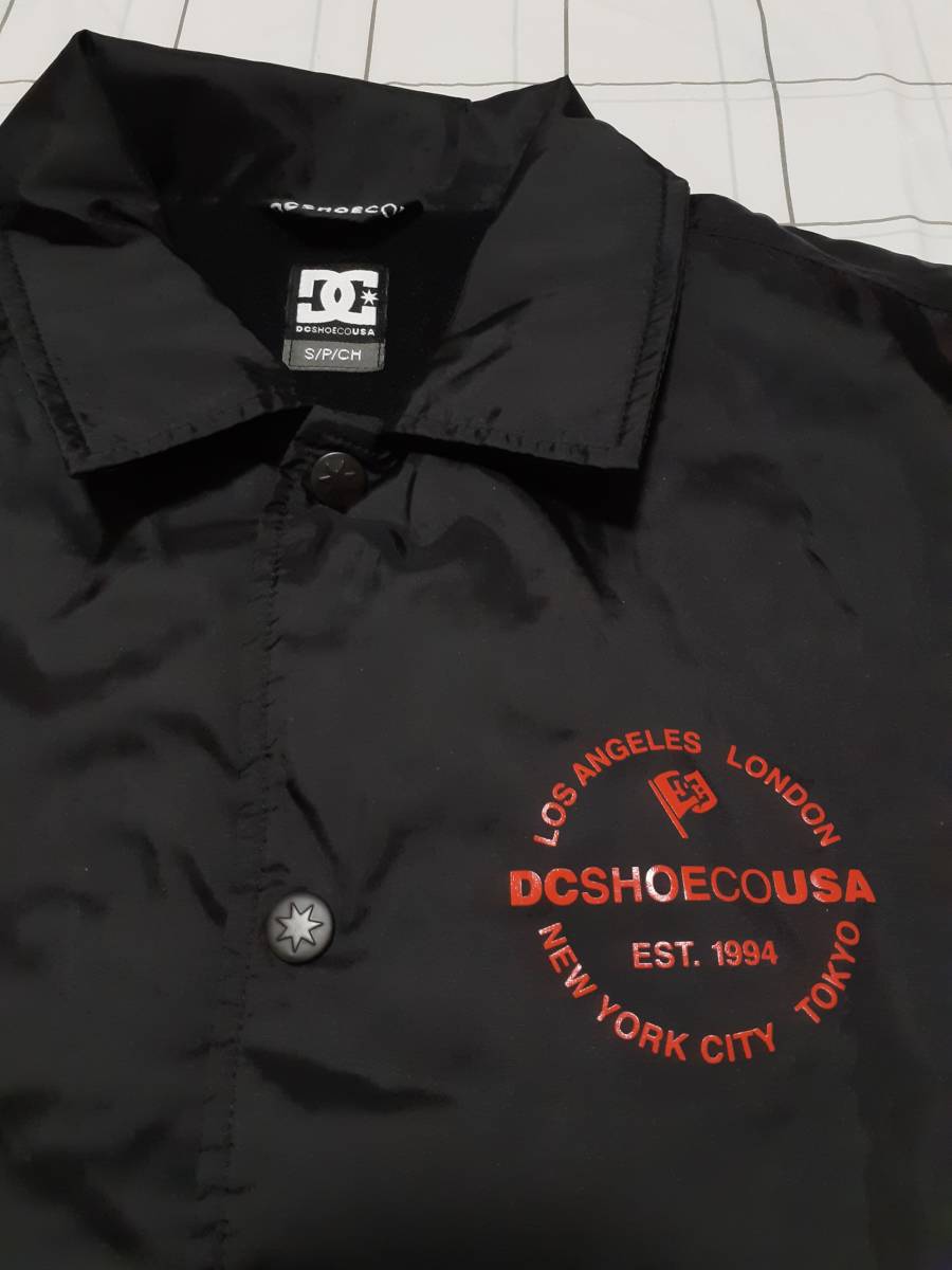 ディーシーシューズ DC SHOES ディーシーシューズ ナイロン コーチジャケット size S ブラック 超美品 5410J848 _画像5