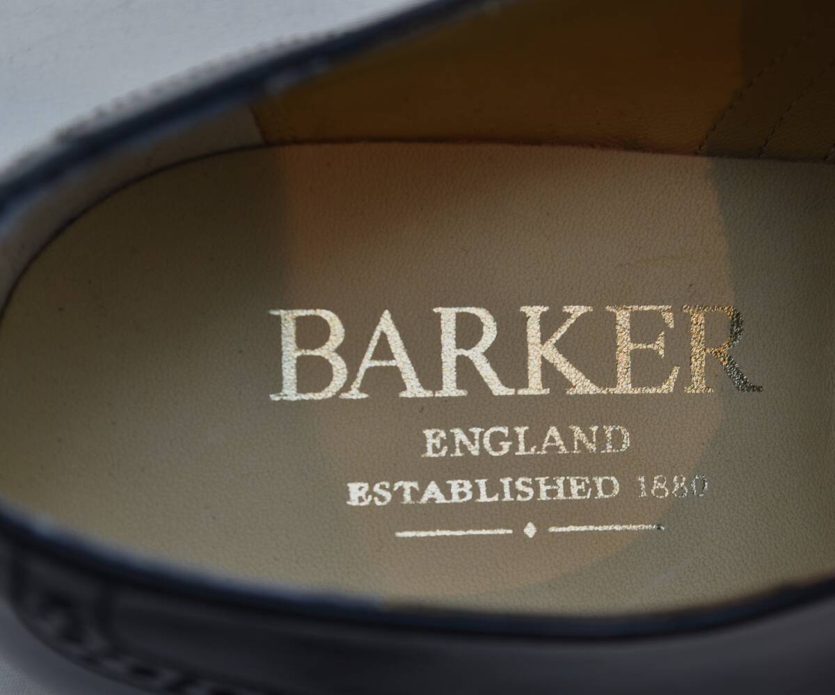 SALE!! BARKER UK6.5　664337　バーカー グッドイヤー式 セミブローグオックス 黒ハイシャインレザー　25-25.5cm相当 未使用品 イギリス製_画像8