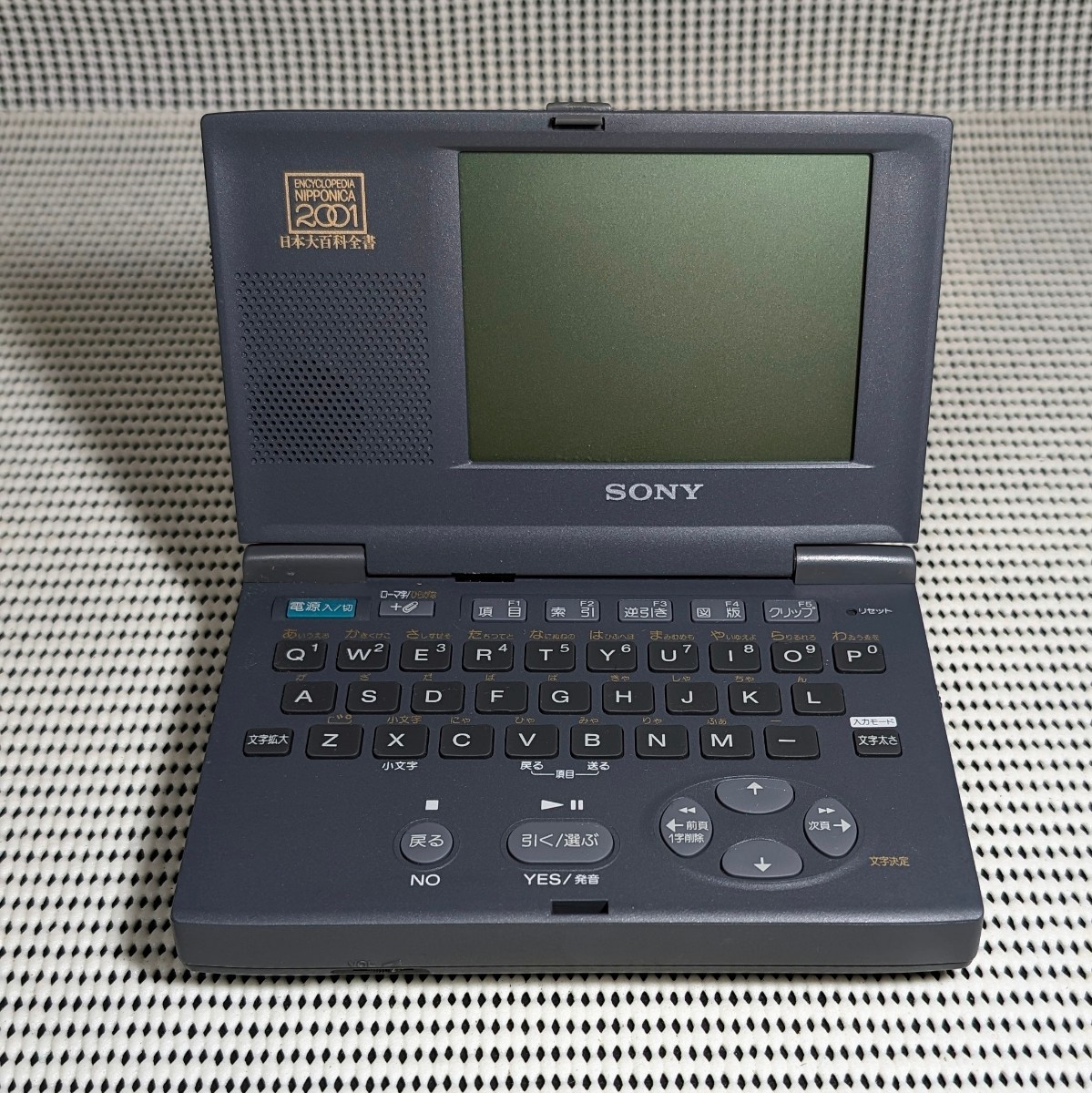 当時物 SONY DD-2001 DATA Discman ソニー電子辞書 電子ブック 2001日本大百科全書　動作未確認　現状品_画像3