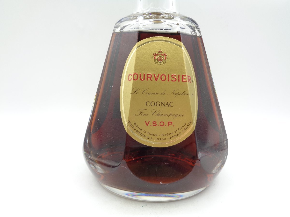 【1円】～ COURVOISIER VSOP クルボアジェ VSOP コニャック ブランデー バカラ クリスタル 未開封 古酒 ※コルク折れ P28919_画像5