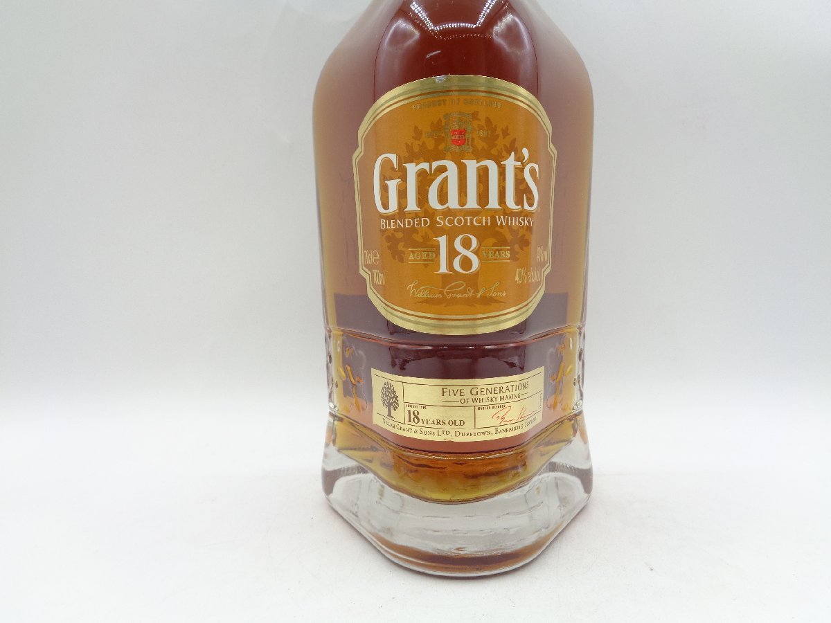 GRANT'S 18年 RICH & COMPLEX グランツ リッチ＆コンプレックス スコッチ ウイスキー 700ml 40％ 箱入 未開封 古酒 C109336_画像6