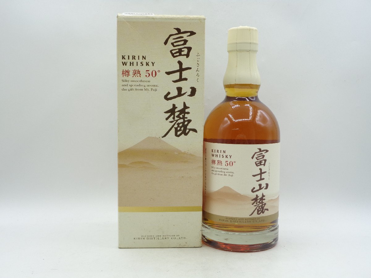 KIRIN WHISY キリン ウイスキー 富士山麓 樽熟50° 国産ウイスキー 600ml 50% 箱入 古酒 未開栓 Z23477_画像1