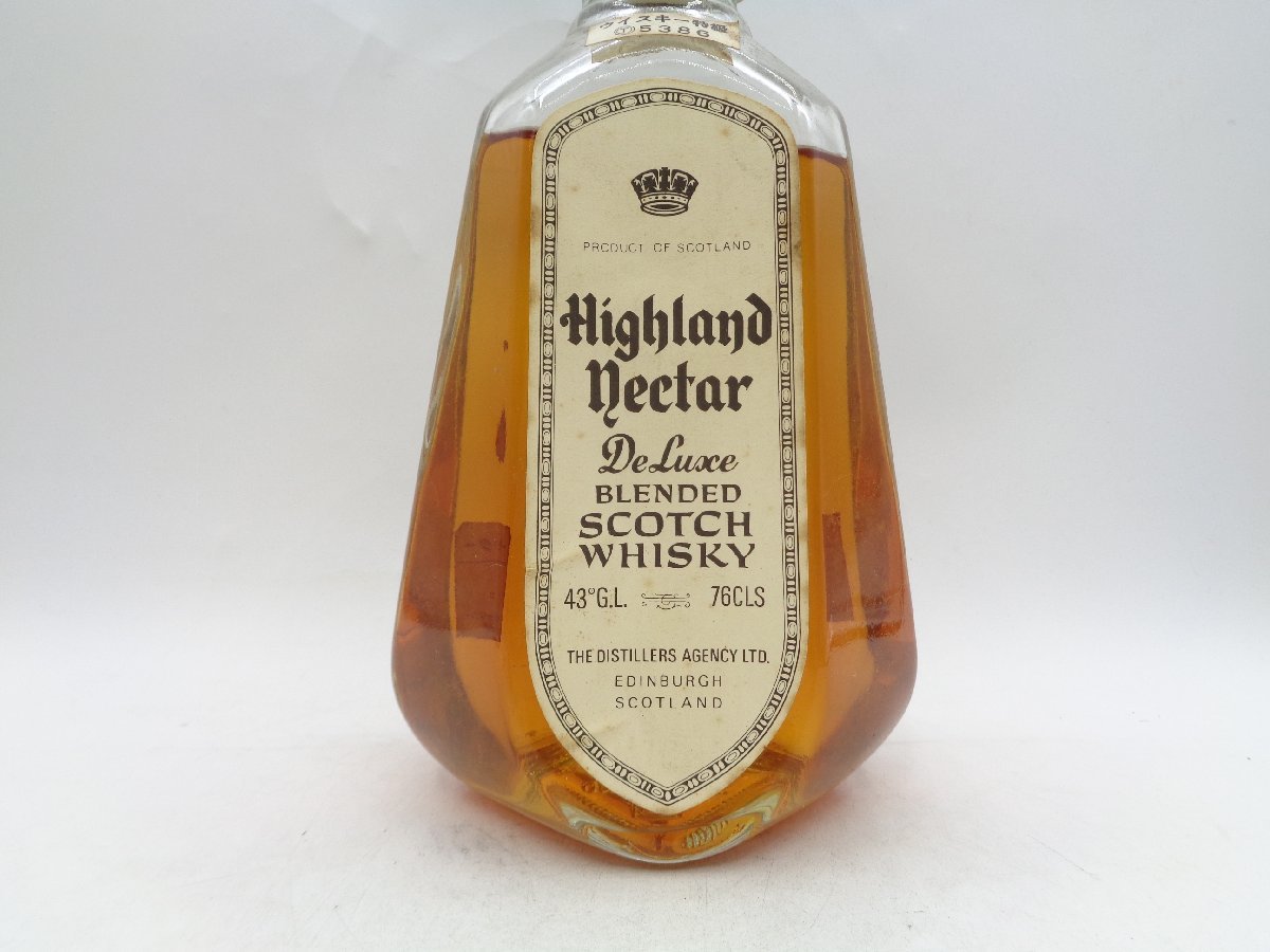 Highland Nectar DeLuxe ハイランド ネクター デラックス ブレンデッド スコッチウイスキー 特級 760ml 43% 古酒 未開封 X259757の画像5