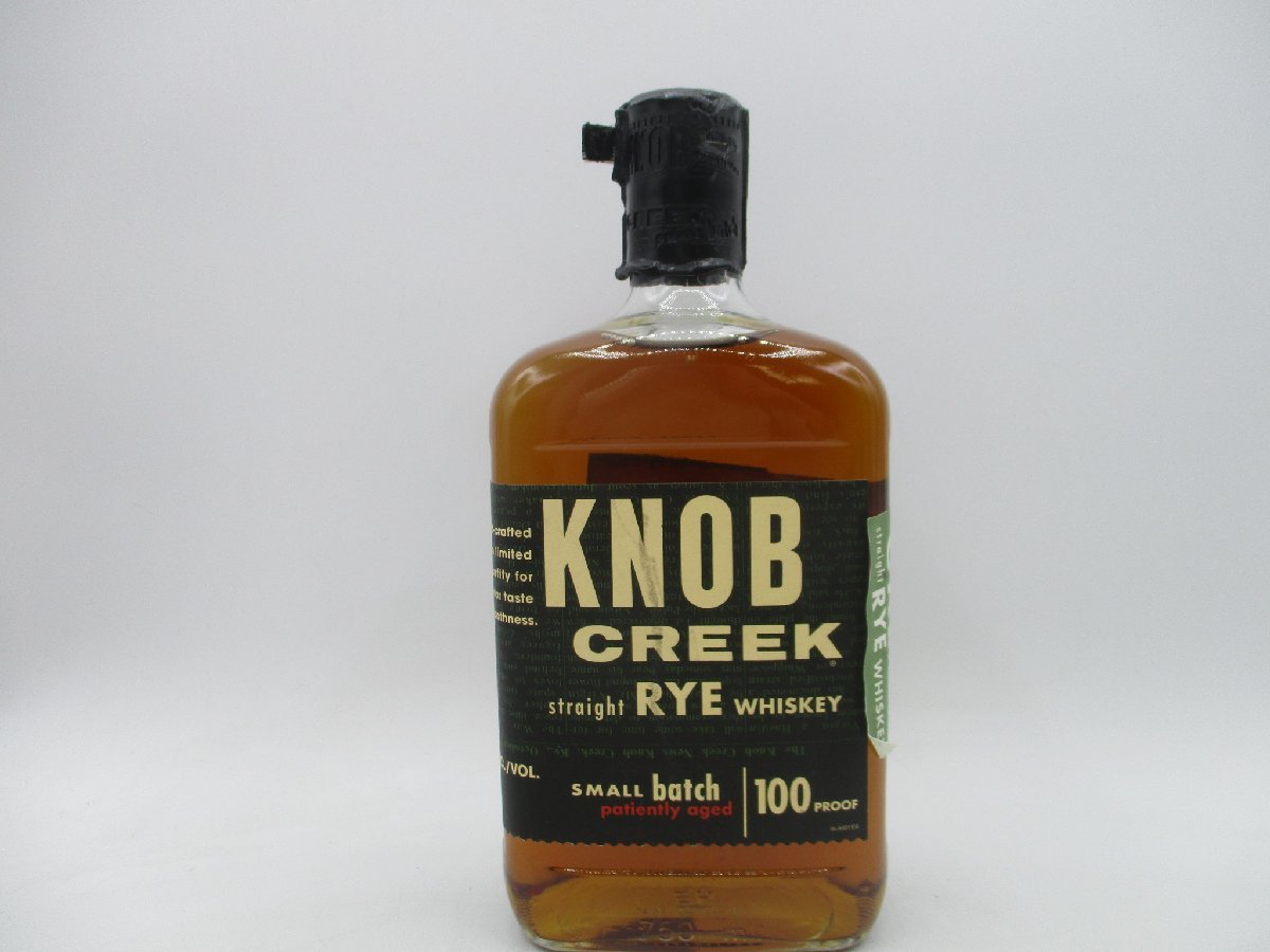 KNOB CREEK RYE WHISKY ノブ クリーク ライ ウイスキー 未開封 古酒 750ml 50％ C109625_画像1