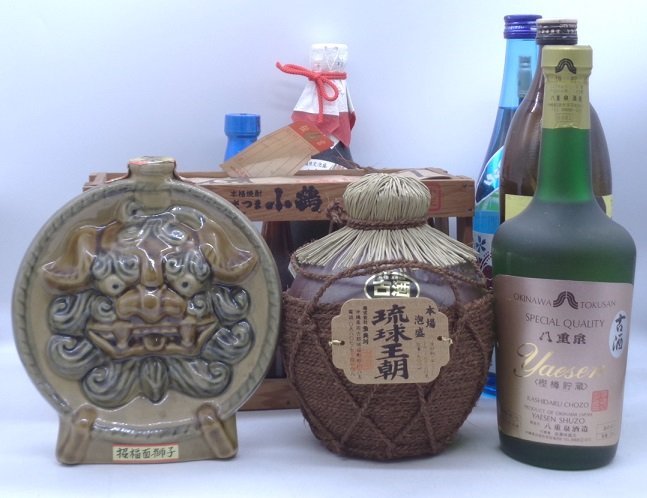 【同梱不可】1円スタート 焼酎 等 11本セット(ミニボトル含) 琉球王朝 八重泉 等 古酒 B64358_画像1