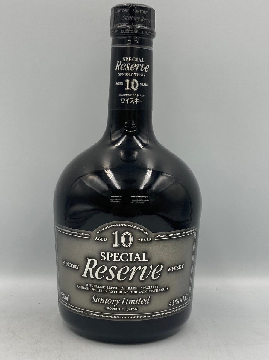 ST【同梱不可】 サントリー リザーブ 10年 750ml 43％ 1184g 未開栓 古酒 Z041463_画像1