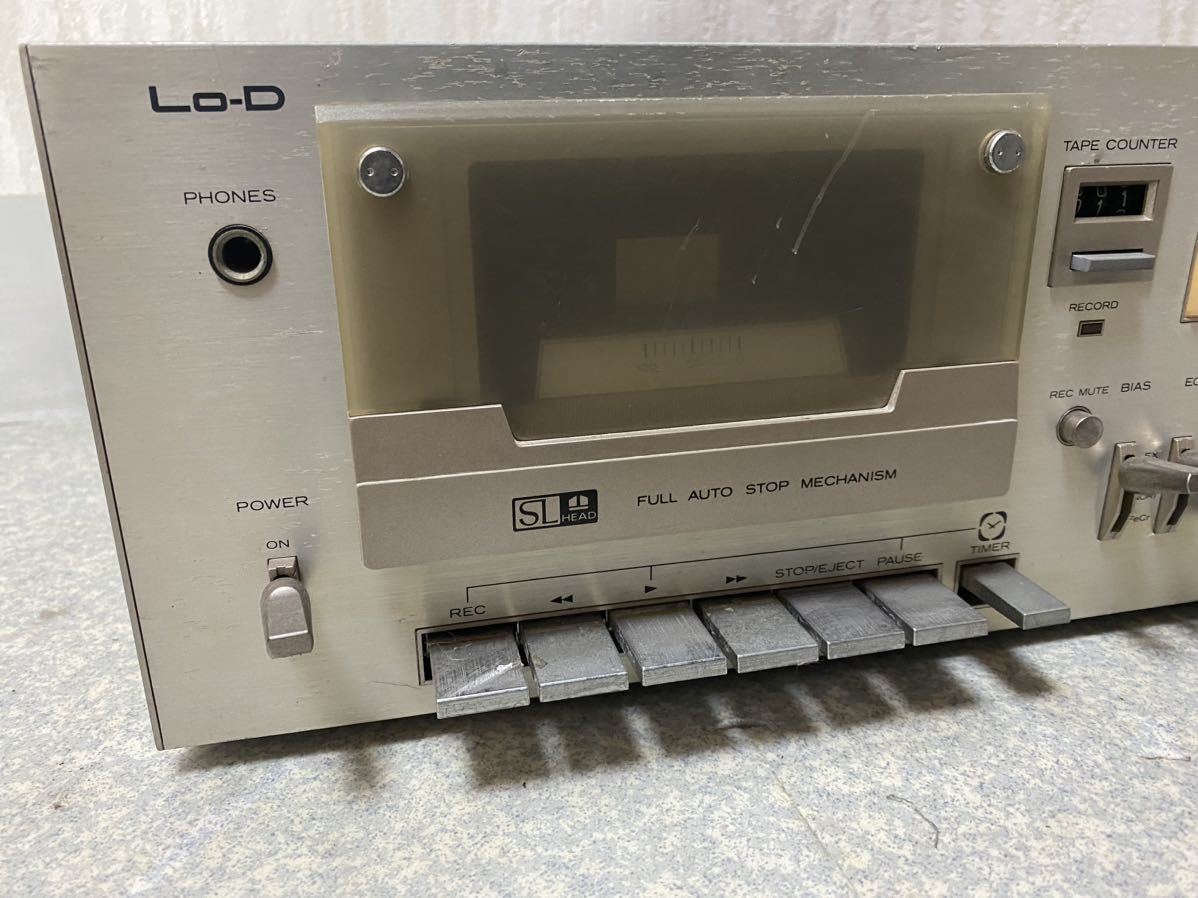 Lo-D D-460 cassette deck electrification OK Junk 