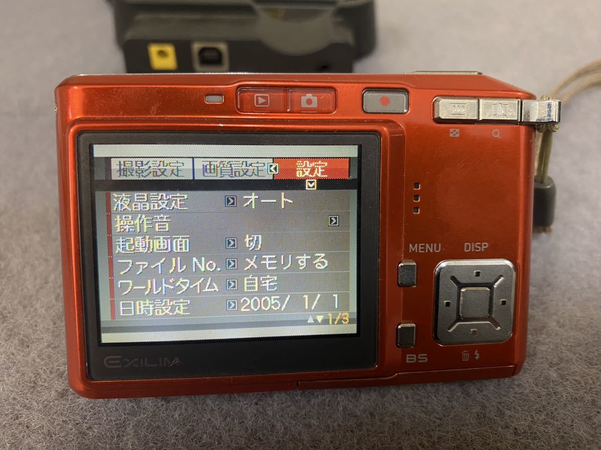 動作確認済み CASIO カシオ EXILIM EX-S600 オレンジ系 コンパクトデジタルカメラ デジタルカメラ バッテリー付属 _画像4
