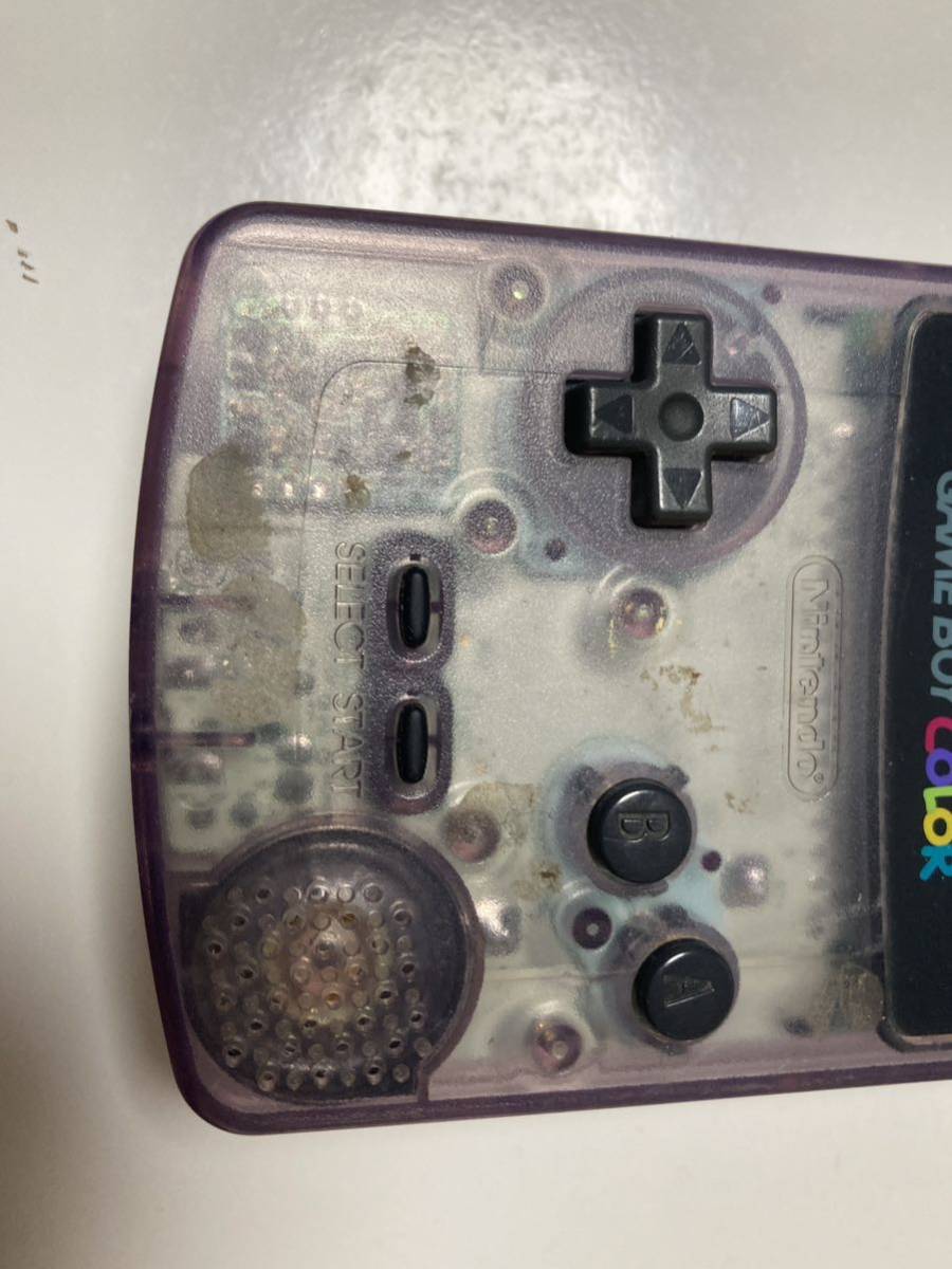 ゲームボーイカラー 任天堂 クリアパープル Nintendo GAME BOY_画像3