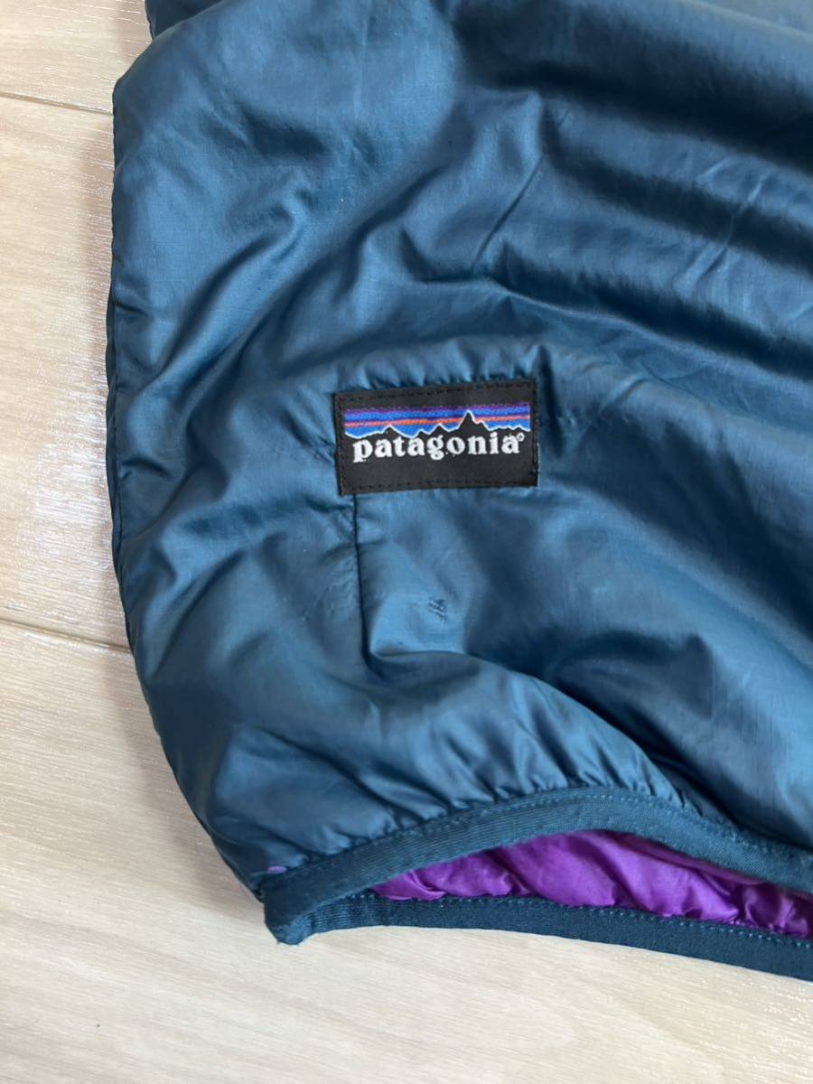 激レア スペシャル 90s USA製 patagonia puffball パタゴニア パフボール ブルーグラス ブライトパープル vintage ダスパーカー ジャケット_画像7