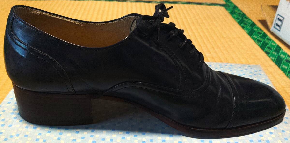 日本製 革靴 ビジネスシューズ 本革 黒 24.5ｃｍ ギャロップ gallop 年代物 中古_画像2